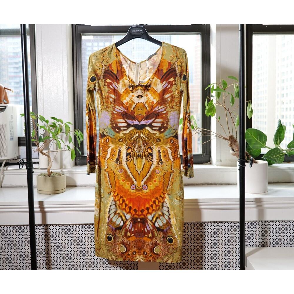 Alexander McQueen Butterfly Print "Plato's Atlantis" Dress S/S 2009 (Size IT46)